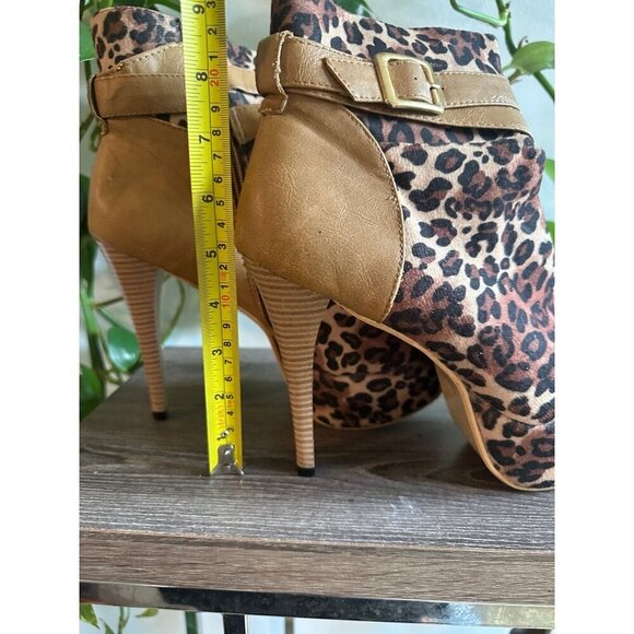 UNsensored Leopard Platform Stiletto Booties – Size 8.5 - Picture 4 of 12